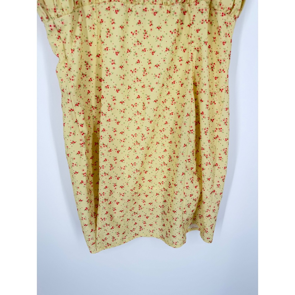 Princess Polly Women's Dress 10 Milkmaid Coquette Butter Yellow Cottagecore Y2K - Picture 11 of 14